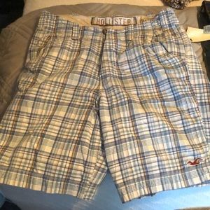 Mens Hollister plaid shorts